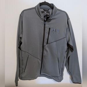 Men's Performance Jacket in Gray Fly Racing Size Large Full Zip